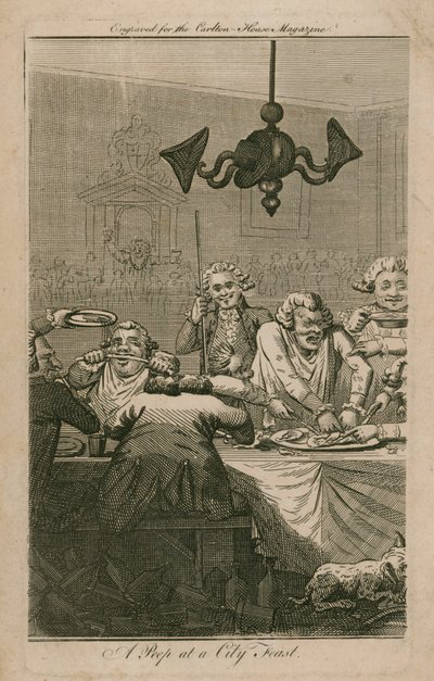 Bepillantás a városi lakomába alkotó: English School