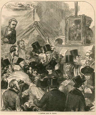 Képkiárusítás Londonban alkotó: English School