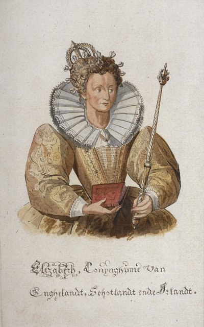 I. Erzsébet angol királynő portréja. alkotó: English School