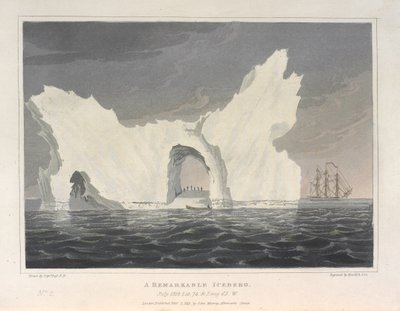 Figyelemre méltó jéghegy. 1818. július. Lat.74 & Long.64.W, az 