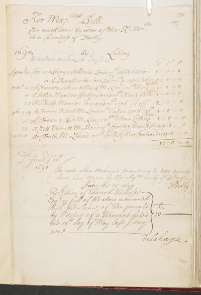 Egy királyi dokumentum, Add MS 5751 A, f.135. alkotó: English School