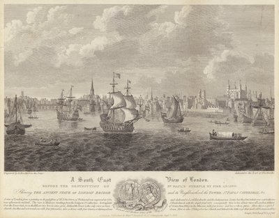 London délkeleti képe (metszet) alkotó: English School