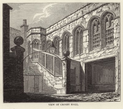 Ansicht von Crosby Hall in Chelsea von English School