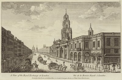 Kilátás a londoni királyi tőzsdére alkotó: English School