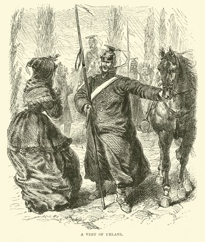 Uhlánok látogatása, 1871. március alkotó: English School