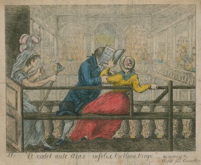 Egy nőt kilöknek a Foundling Hospital Chapel padsoraiból alkotó: English School