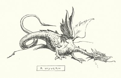 Egy wyvern (metszet) alkotó: English School