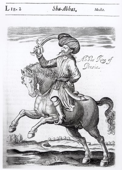 Abbász, Perzsia királya Sir Thomas Herbert (1606-82) „Néhány éves utazásai Ázsia és Afrika különböző részeibe” című művéből, 1638 alkotó: English School