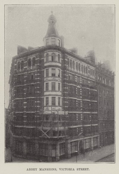 Abbey Mansions, Victoria Street (metszet) alkotó: English School