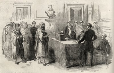 Abd-El-Kader a Francia Birodalomra szavaz – Illusztráció a The Illustrated London News számára, 1852. december 4. alkotó: English School