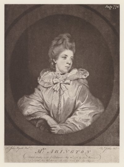 Abington, Frances asszony (litho) alkotó: English School