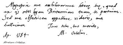 Ábrahám Ortelius alkotó: English School