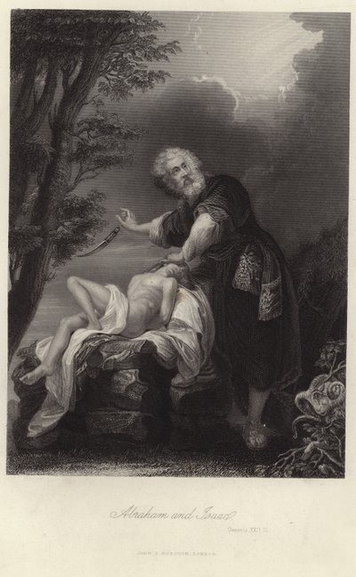 Ábrahám és Izsák alkotó: English School