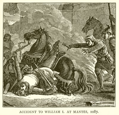 I. Vilmos balesete Mantesben, 1087 alkotó: English School