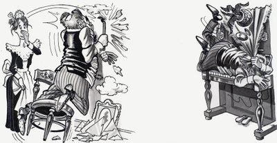 Unfall-Karikatur von English School