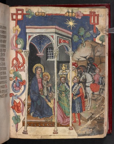 Hozzáadás. 17466, f.40r A mágusok imádása alkotó: English School