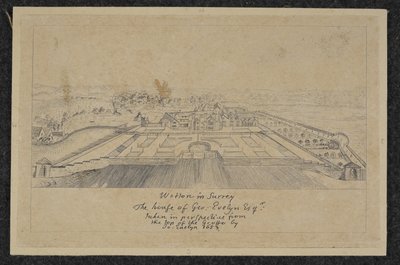 Add hozzá az MS 78610G Wotton in Surrey: The House of Geo. Evelyn Esq alkotó: English School