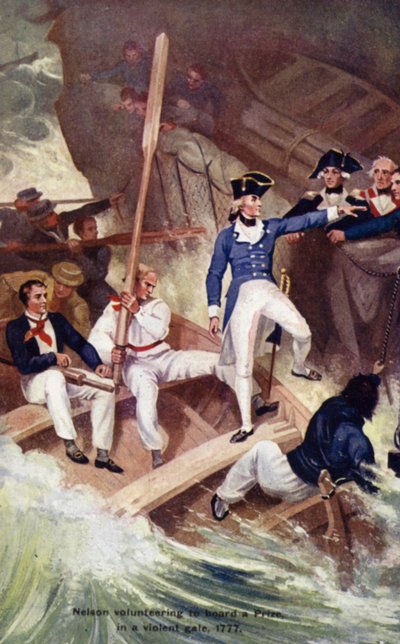 Lord Nelson admirális (színes litográfia) alkotó: English School