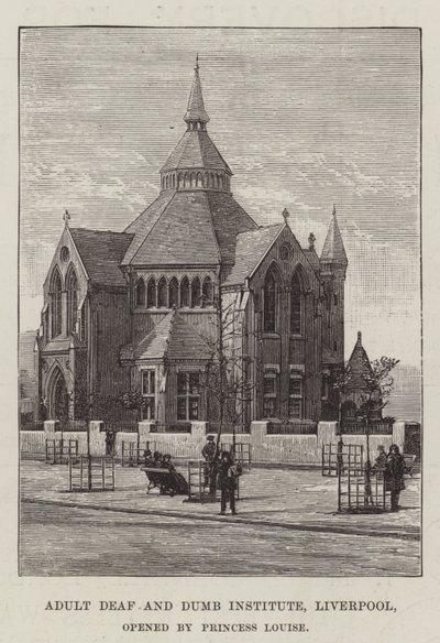 Felnőtt Siket és Néma Intézet, Liverpool, amelyet Louise hercegnő nyitott meg alkotó: English School