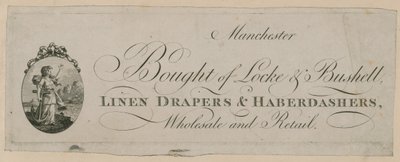 Vásárolt Locke & Bushell, Manchester hirdetés alkotó: English School