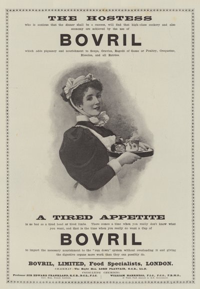 Reklám, Bovril (metszet) alkotó: English School
