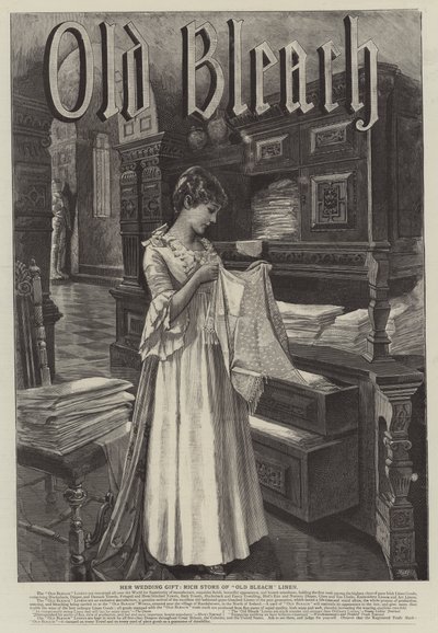 Reklám, Old Bleach (metszet) alkotó: English School