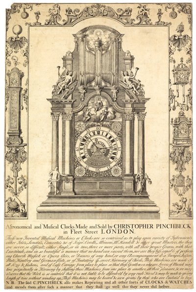 Christopher Pinchbeck csillagászati és zenei órák hirdetése alkotó: English School