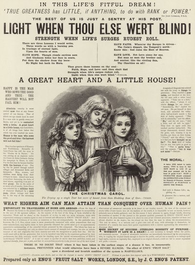 Enos gyümölcssó hirdetése alkotó: English School
