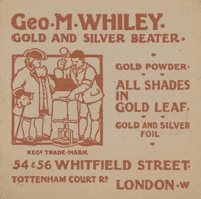 George M Whiley reklámja alkotó: English School