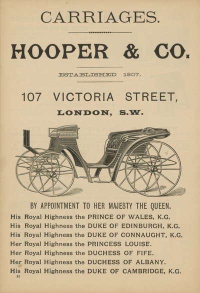 Hooper & Co kocsik reklámja alkotó: English School