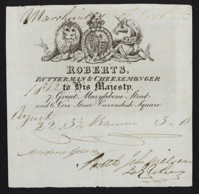 Reklám Robertsnek, vaj- és sajtkereskedőnek, London alkotó: English School