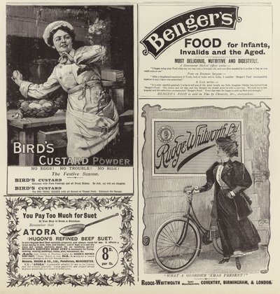 A The Graphic Christmas Number 1896-ból terjedő reklámok alkotó: English School