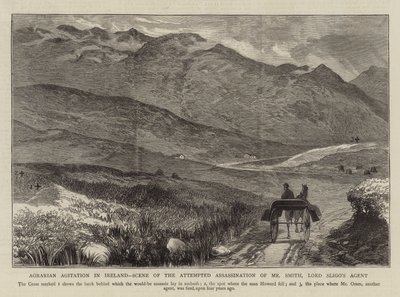 Mezőgazdasági agitáció Írországban, Smith úr, Lord Sligo ügynöke elleni merénylet helyszíne alkotó: English School