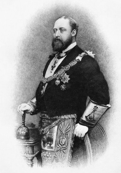 Albert Edward, walesi herceg, a „The History of Freemasonry, I. kötet”-ből, Thomas C. Jack kiadója, London, 1883 alkotó: English School