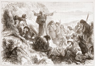 Albigens imádók a Rhone partján, illusztráció: James Aitken Wylie (1808-1890) A protestantizmus története című könyvéből, pub. 1878 alkotó: English School