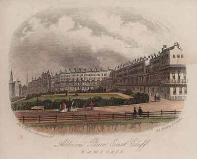 Albion Place, East Cliff, Ramsgate, Kent (színes metszet) alkotó: English School
