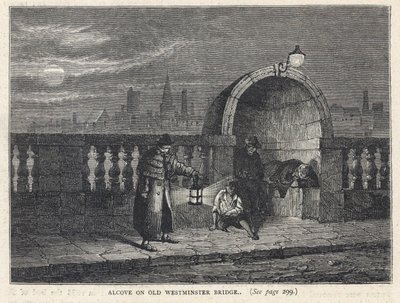 Nische auf der Westminster Bridge von English School