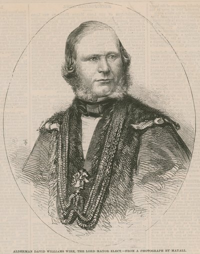 David Williams Wire alderman, a megválasztott polgármester alkotó: English School