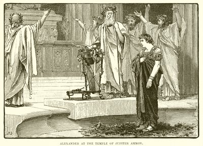 Alexander im Tempel des Jupiter Ammon von English School