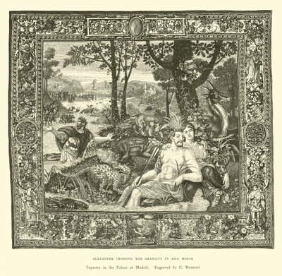 Sándor átkel a Granicuson Kis-Ázsiában alkotó: English School