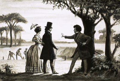 Alexandre Dumas felméri birtokát alkotó: English School