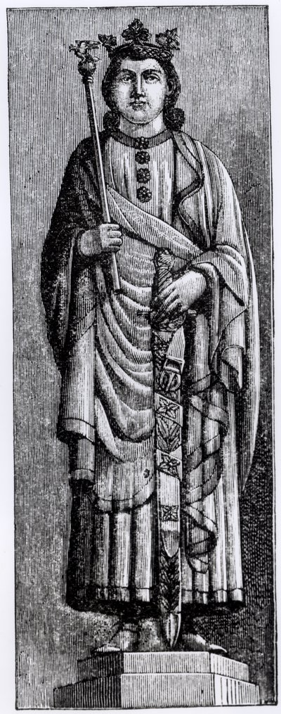 X. Alfonso (1221-84) „Bölcs”, Kasztília királya, illusztráció a „Tudomány és irodalom a középkorban és a reneszánszban” című könyvből, írta és metszett Paul Lacroix, 1878 alkotó: English School