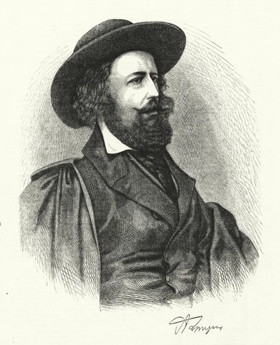Alfred Lord Tennyson (metszet) alkotó: English School