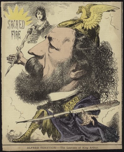 Alfred Tennyson - Arthur király díjazottja alkotó: English School