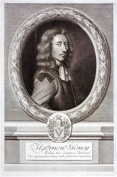 Algernon Sidney, angol köztársasági politikai teoretikus és katona (metszet) alkotó: English School