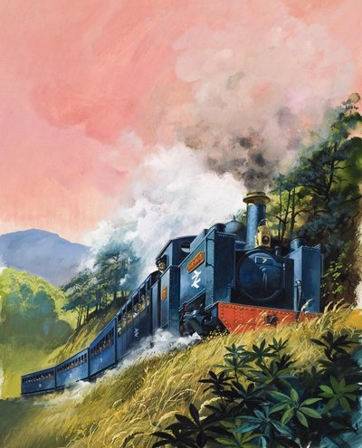 Mindenki az ördög hídjára (gouache, papír) alkotó: English School