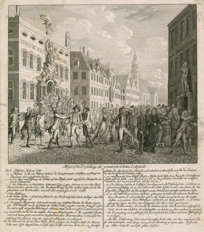 A lottó nagy illúziójának allegorikus ábrázolása alkotó: English School