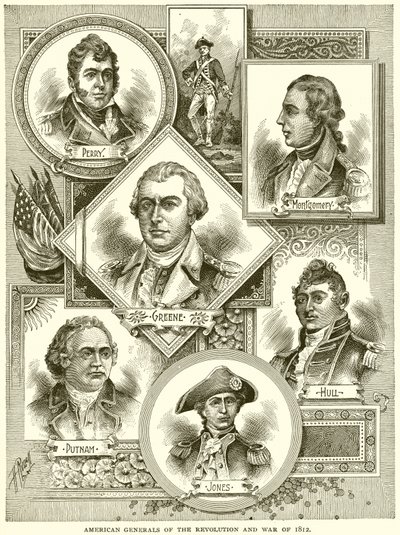 Az 1812-es forradalom és háború amerikai tábornokai alkotó: English School