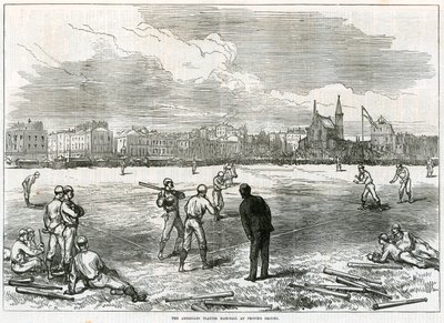 Amerikaiak baseballoznak a Princes Grounds-on alkotó: English School