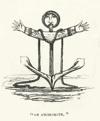 Egy anchorita (metszet) alkotó: English School
